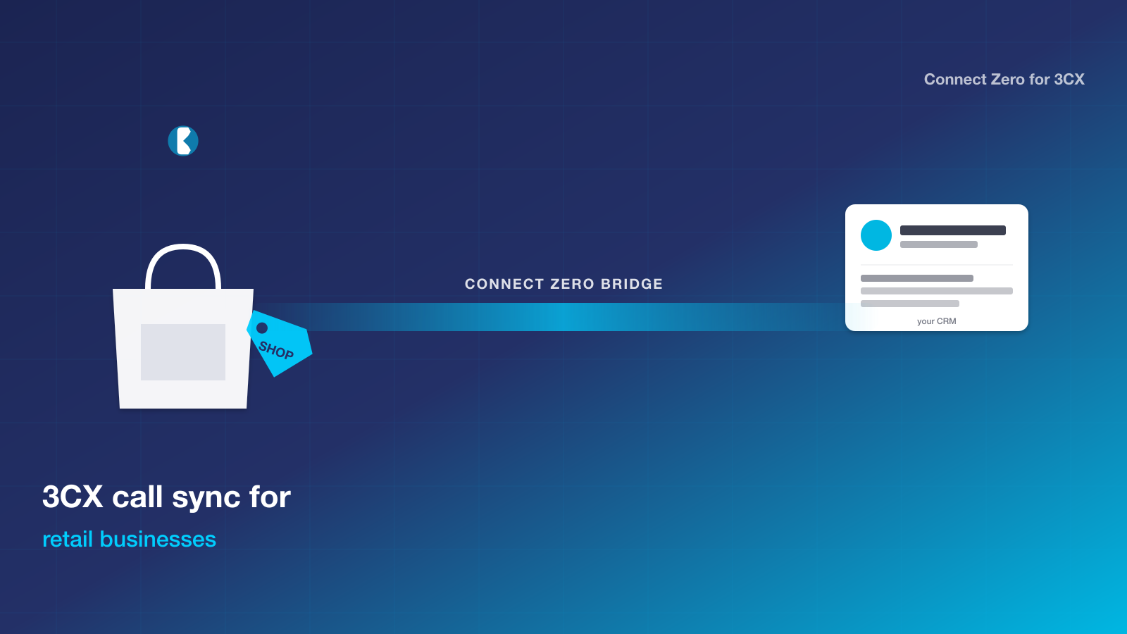 Hero illustration for 3CX call sync for retail